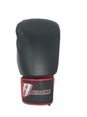Revgear Deluxe Black/Red Boxing Gloves 12 oz - Image 1 of 4