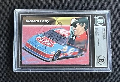 RICHARD PETTY 1994 PRO SET POWER SIGNED AUTOGRAPHED CARD BECKETT BAS AUTHENTIC - Image 1 of 2