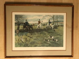 "De colección enmarcado detrás de vidrio G.D. Rowlandson estampado ""Un trío de negocios"" ¡Bonito! - Imagen 1 de 15