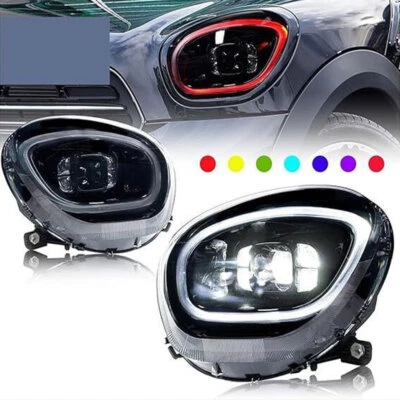 2X For Mini Cooper Countryman R60 07-16 LED Headlights W/Startup DRL Head Lamps - Image 1 of 4