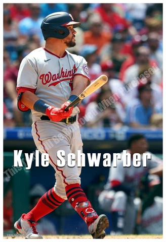 WASHINGTON NATIONALS KYLE SCHWARBER 13”x19” COMMEMORATIVE POSTER Cover