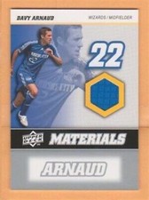 2008 Upper Deck MLS Materials #MM6 Davy Arnaud Jersey - Flat S/H