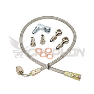 Braided Turbo Oil Feed Line for Peugeot 206 207 307 407 1007 1.6 HDi DV6 GT1544V - Picture 1 of 2