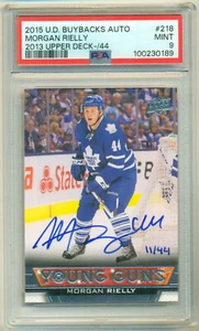 2013-14 Upper Deck Young Guns Buy Backs MORGAN RIELLY RC 11/44 PSA 9 Mint POP:1 - Picture 1 of 2