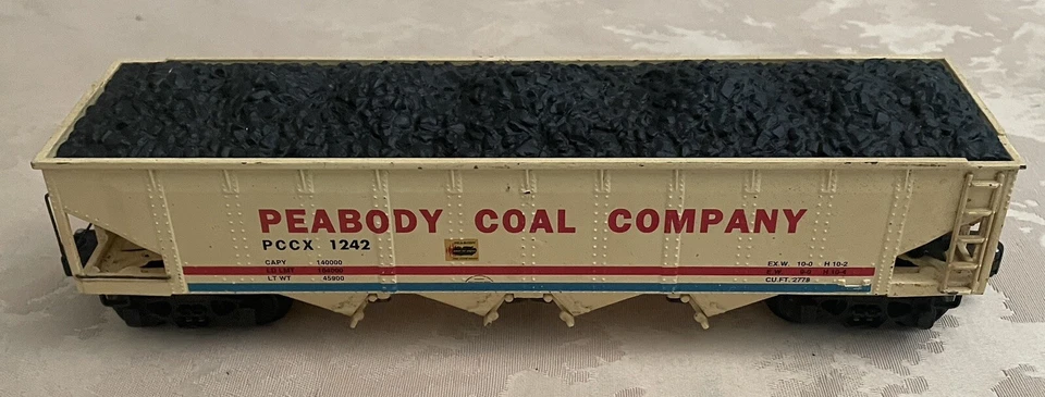 K-LINE 623, K-5001 by LIONEL, DIE-CAST PEABODY COAL CO., 4 BAY COAL CAR - Image 1 of 4