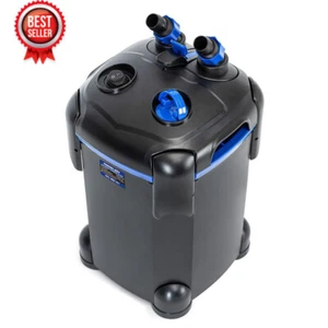 225GPH Filtro Bidone Ultra Silenzioso 2 Stadi Acquario Esterno con Supporto Omaggio Nuovo - Foto 1 di 6