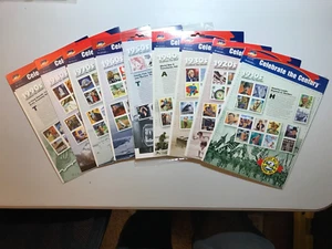 USPS Celebrate the Century Stamps 1910’s-1990’s Lot OF 9 Packages, NEW Sealed - Picture 1 of 10