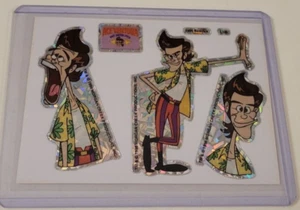 ACE VENTURA Detective de Mascotas Jim Carrey 1996 Prisma MÁQUINA EXPENDEDORA TARJETA ADHESIVA *A2 - Imagen 1 de 3