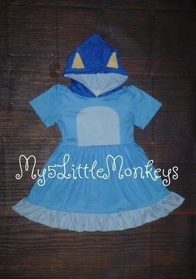 NEW Bluey Girls Hooded Dress Halloween Costume - Image 1 of 3