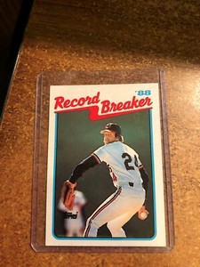 1989 Topps Baseball  # 6 Record Breaker Doug Jones 15th Straight Save