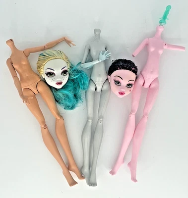 Monster High Doll Heads Body Parts Lagoona Draculaura Reroot - Image 1 of 4