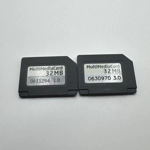 Unbranded RS-MMC Card 32MB Black Used -  2 cards - Picture 1 of 1