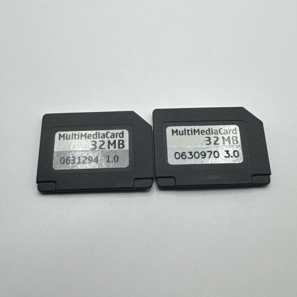 Unbranded RS-MMC Card 32MB Black Used -  2 cards - Image 1 of 1