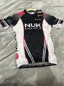 Nuckily Nuk Bike Wear Cycling Shirt -Cool Max-Full Zip - Womens Size Small. NWT - Picture 1 of 6