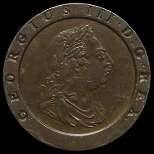 1797 George III Cartwheel Twopence, GVF+ - Picture 1 of 2