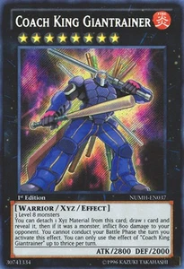 Coach King Giantrainer Secret Rare Number Hunters YuGiOh Card1 - Picture 1 of 1