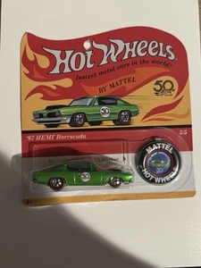 '67 HEMI Barracuda Hot Wheels RLC 2018 50th Anniversary * Green * NIP 1:64 Scale - Picture 1 of 1