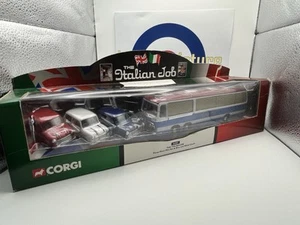 Corgi 36502 - Italian Job Bedford VAL Interceptor Coach and Mini Set - Picture 1 of 5