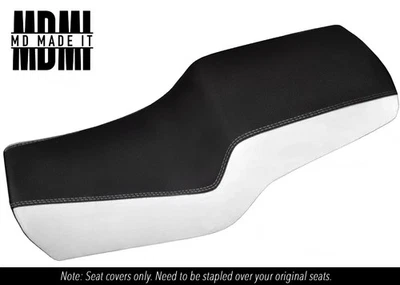 ADEQUADO PARA DUCATI SUPERSPORT 900 SS 91-98 CAPA DE ASSENTO DE VINIL ADERÊNCIA PERSONALIZADA PRETO E BRANCO - Imagem 1 de 4