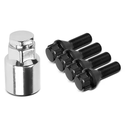 5 pernos de bloqueo de rueda de asiento de bola delanteros y traseros M14-1.5 para Audi A4 Allroad 13-22 Foto 1 de 4