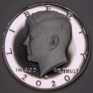 Medio dólar Kennedy 2020-S prueba plata camafeo 50c k202 - Imagen 1 de 2