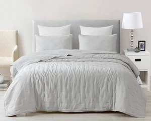 Chezmoi Collection Marie 3-Piece Line Stitch Embroidery Quilt Set - Soft Wash... - Picture 1 of 9