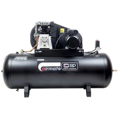 SIP Airmate Air Compressor PX4/200B Belt Drive 230V 4HP 200L 10 Bar 18CFM 97dB - Image 1 of 4