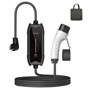 Mobile Home EV Charging Station Type 2 to NEMA 5-15 Plug, 16A 110VAC 3.5kW, 5m - Picture 1 of 15