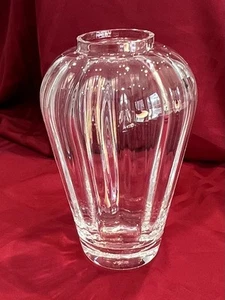 Lenox OPTIKA Crystal ILLUSION Vase Large 8.5" Optic USA - Picture 1 of 15