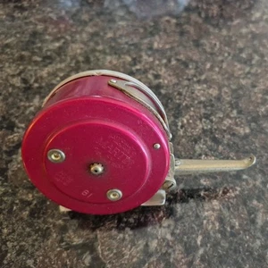 Vintage Red and Silver Martin Automatic Fly Fishing Reel 81 Mohawk NY USA. - Picture 1 of 5
