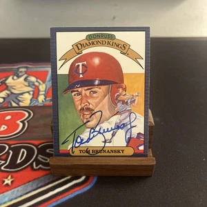 Tom Brunansky signierte Baseballkarte Minnesota Twins 1985 Donruss Diamond King - Bild 1 von 1
