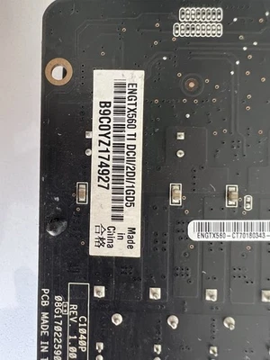 ASUS (1024 MB) (ENGTX560TIDCII2DI1GD5) Graphics Card - Image 1 of 4