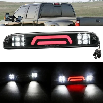 Apto para 99-16 Ford F350 F250 F450 Super Duty LED TERCERA luz de freno lámpara de parada humo Foto 1 de 4