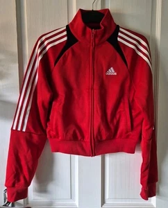 Adidas Womens Track Top Red Size XS 4-6 - Picture 1 of 5