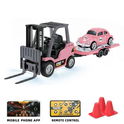 Half Alloy Plastic 1/64 Electric RC Forklift HG4 244 RTR Mini Vehicle Tabletop - Image 1 of 4