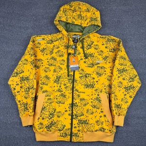 Vintage Akademiks Würfel Hoodie Herren XL gelb AOP Jesse Pinkman Jacke Y2K Neu mit Etikett - Bild 1 von 7