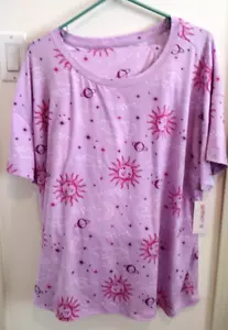 Conjunto de pijama Joyspun para mujer talla 3x Moon Stars pijamas con bolsillos polietileno/spandex - Imagen 1 de 6