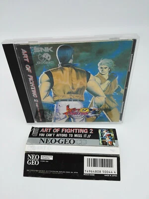 ES-NEO GEO CD Art Of Fighting 2 Spine Card USA Used - Image 1 of 4