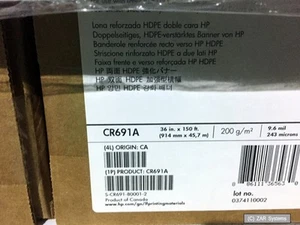 36" HP CR691A HDPE Banner Papier doppelseitig verstärkt 200 g/m2, 45.7m Paper - Bild 1 von 1