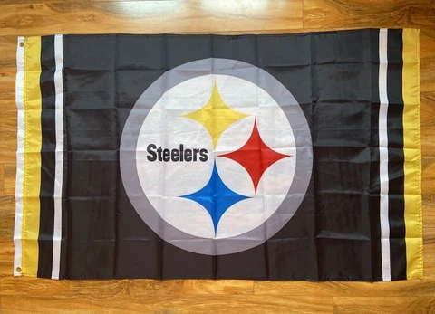 Pittsburgh Steelers 3x5 ft Flag NFL Super Bowl Football Championship Banner Cover