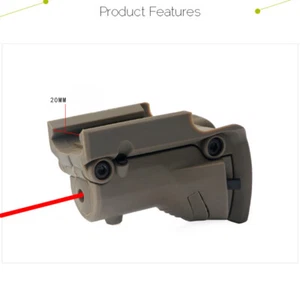 Red Laser Sight Scope Red Dot Sight For Glock Pistol with Lateral Grooves HOT - Picture 1 of 5