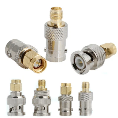 4PCS BNC To SMA Type Male Female RF Connector Adapter Test Converter Kit Set - Image 1 of 4