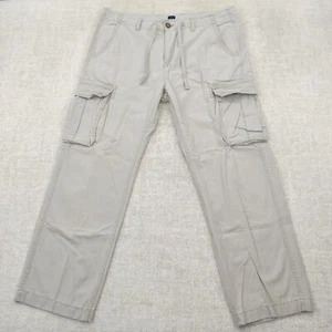 Gap Cargo Hose Herren 38x32 Baggy weites Bein Kordelzug Ripstop Hip Hop Y2K - Bild 1 von 16