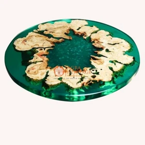 Resin Tisch, Epoxy Couchtischplatte, Epoxy Tischplatte, Akazienholztisch Decors - Bild 1 von 1