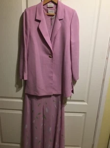 JACQUES VERT 3 PIECE SUIT JKT 10/38" TOP 10/36 SKIRT SIZE 12 SEE MEASUREMENTS - Picture 1 of 6