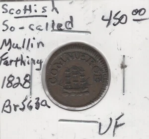 1828 Scottish Farthing VF - Picture 1 of 2