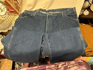 Dickies Men's Relaxed Fit Carpenter Denim Blue Jeans Sz 42x30 - Picture 1 of 4