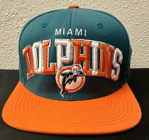 Vintage Collection NFL Miami Dolphins Snap Back Cap Hat Mitchell & Ness