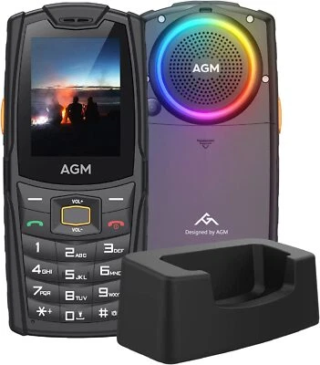 AGM M6 4G Sbloccato Rugged Phone 2500mAh Tastiera Pulsante Impermeabile Telefono - Immagine 1 di 4