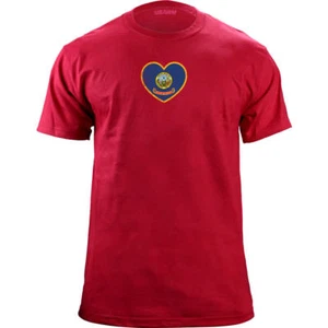 T-shirt originale Idaho cuore bandiera stato - Foto 1 di 7